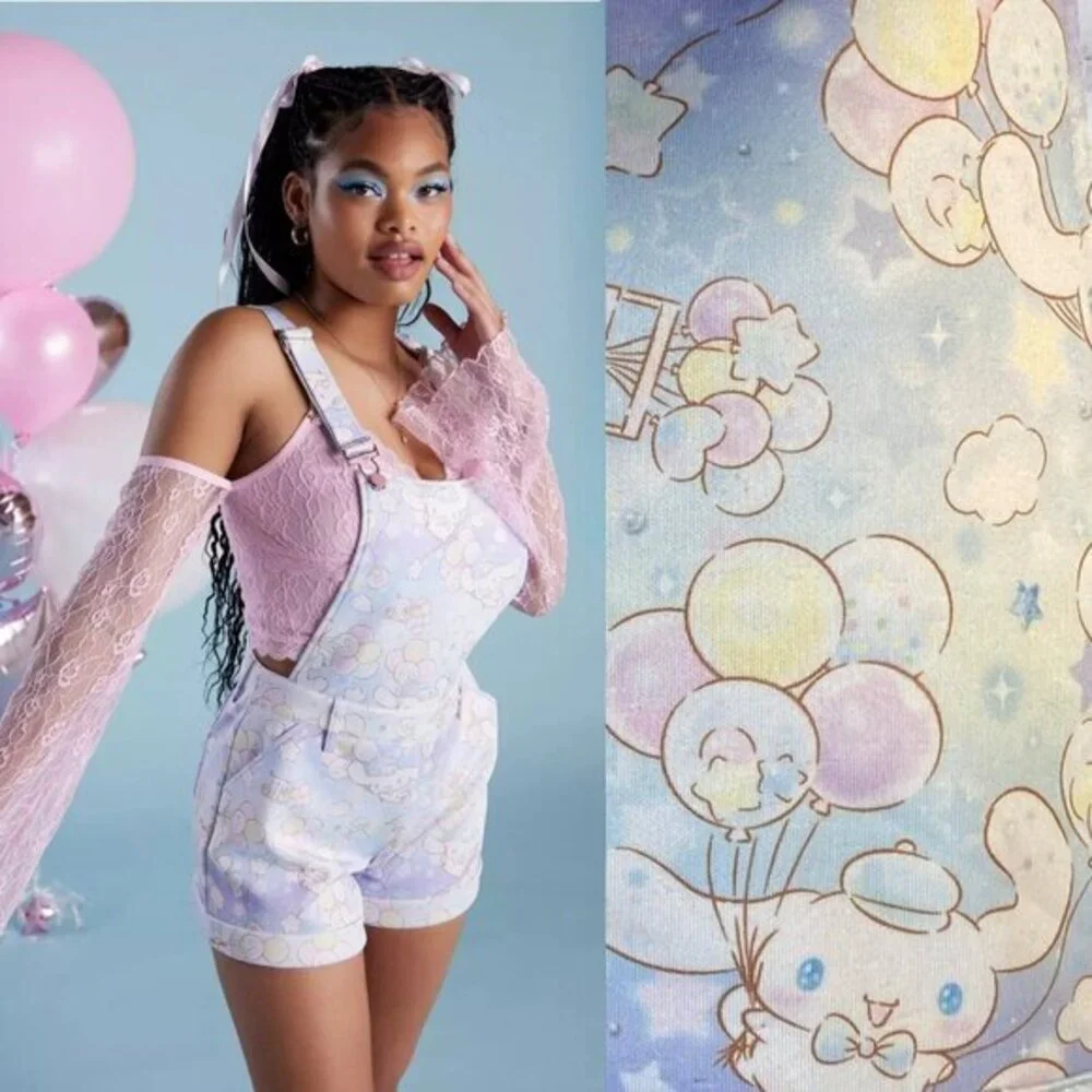 Hot Topic Cinnamoroll Balloons Shortalls